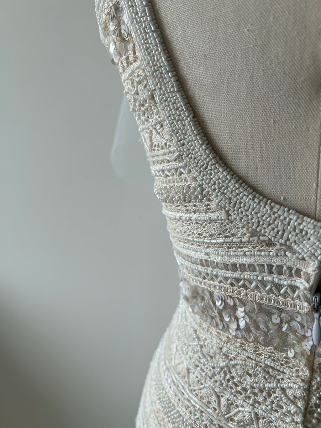 90s beaded Riazee bodycon - S